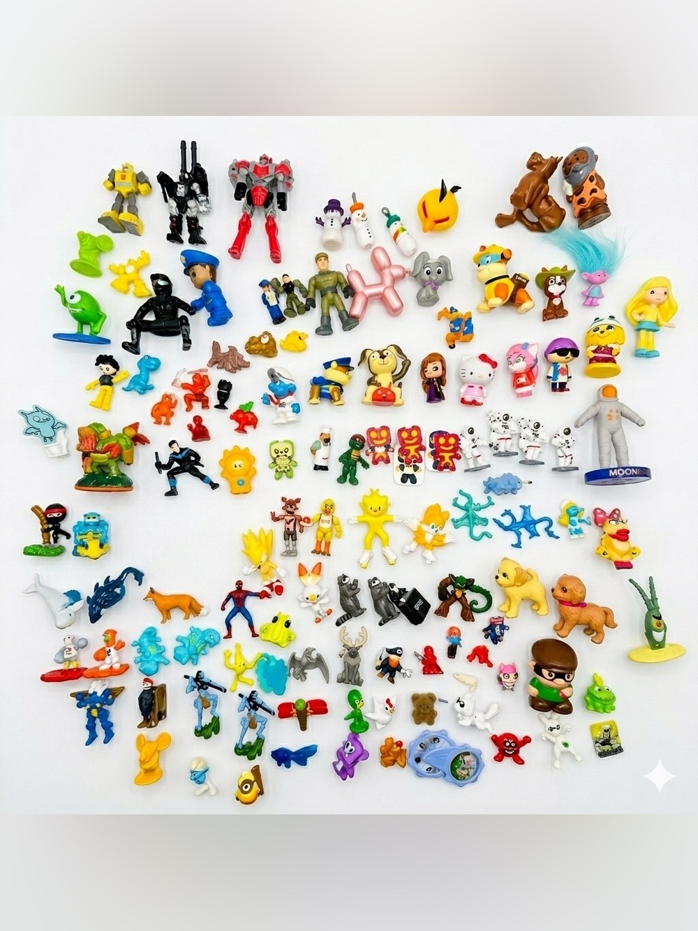 Lot 120 pcs ~ Disney Kinder & others ~ Huge Lot mixed PVC & Plastic Figures Toys